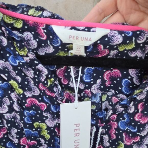 Per una plus size floral modest dress - Picture 3 of 11